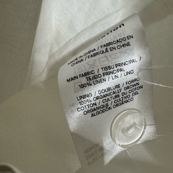 Reformation Elana Linen Dress in White - Picture 7 of 7